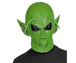 WIDMANN 01024 Alien Unisex Full Head Mask - Adult, Green, One Size