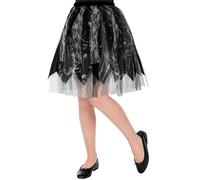 Widmann 01529 halloween skirt for kids, Solid, Black, Standard Size