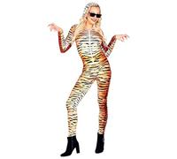 Widmann 02022 2022 Tiger Costume (Jumpsuit), Brown-White, L-XL