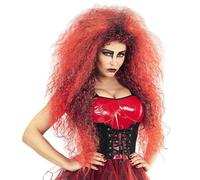 Widmann 02084 Wild Devil Wig, red, Standard Size