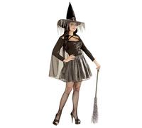 Widmann 02352 Adult Witch Costume ? Top, Skirt, Cape and Hat ? Size M