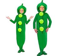 WIDMANN 02867 Childs Unisex Green Pea Costume. Includes All In One Jumpsuit. Pea, Garden, Fancy Dress, Outfit, World Book Day, Halloween, Carnival