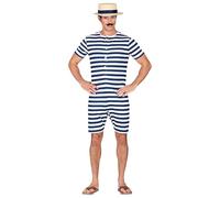Widmann 03254 Men's Costume Retro Swimming Costume Blue