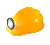 Widmann 03306 Adult Hard Plastic Builders Helmet with Light ? Yellow