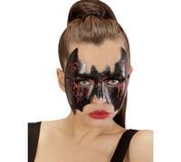 Widmann 03643 Bat Eye Mask Adult-one Size - bat mask vampire fancy red glitter bleeding eyes accessory dracula dres halloween gothic devil dress