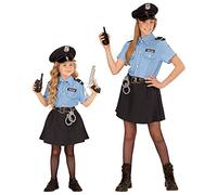 W WIDMANN MILANO Party Fashion - Policewoman Costume for Girls, Special Agents, Carnival, Themed Parties, Size 140 cm / 8-10 Years