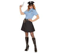 Widmann 04019 Police Officer Costume, Solid, Blue, XS