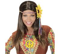 Widmann 04657 Hippie Wig, Brown, One Size