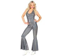 Widmann 05012 70s Disco Jumpsuit, Solid, Colourful, M