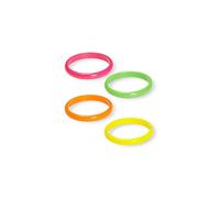 Widmann 05845 bracelets, Set Of 4 - one Size - neonfarbe - 80s Neon Bracelets 4 - 80s neon bracelets 4 90s chunky set disco pop retro accessory