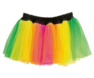 Widmann 05847 Neon Tutu Costume One Size Fits All Multi-Coloured
