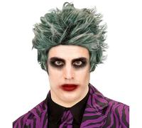 WIDMANN 06741 ? Green Zombie Wig For Men, Green, One Size