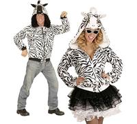 Widmann 07027 Adult Costume Zebra ? Hoodie ? White