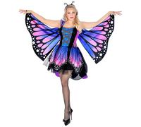 Widmann 07593 Costume Butterfly, Blue/Pink, L