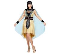 WIDMANN 08044 Egyptian Ruler Costume, Dress with Cape, Arm Warmers, Headband, Antique, Goddess, Pharaohs, Theme Party, Carnival