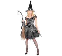 WIDMANN 08239 Costume Strega Nero XS C/Ragnatele #0823
