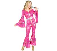 W WIDMANN MILANO Party Fashion - 70s Style Disco Costume for Women, Jumpsuit, Ballerina, Dance, Brazilian Carnival, Pop Star, Rock Star, Theme Parties
