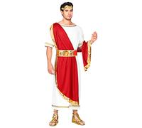 Widmann 09110 Roman Emperor Costume, red/White, XXL