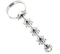 Widmann 09663 Spider Ring Bracelet, Black, Standard Size
