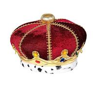 Widmann 09841 Royal Crown with Gemstones, Nobility, Royal, Hat, Headpiece, Accessory, Carnival, Theme Party