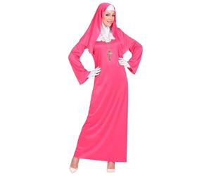 Widmann 09959 Women's Costume Nun Pink