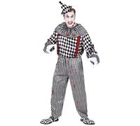 W WIDMANN MILANO Party Fashion - Vintage Clown Costume for Men, Horror Clown, Circus, Psycho, Halloween, Carnival, Theme Parties