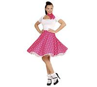 W WIDMANN MILANO Party Fashion - Women's 50s Polka Dot Skirt and Scarf, Rock'n'Roll, Twist, Pink Lady, T-Birds, Carnival, Theme Parties