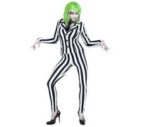 Widmann 10130296 Women's Costume Greasy Ghost, Black/White, M