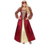Widmann 10131416 Adult Medieval Princess Costume, Wine red, L