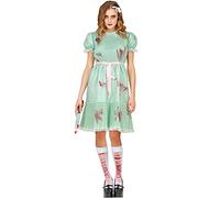 Widmann 10311 Killer Doll Costume Dress, Belt, Stockings, Theme Party, Halloween, Multicoloured, S