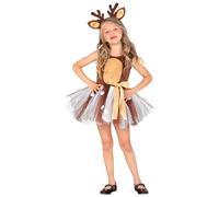 W WIDMANN MILANO Party Fashion - Animal Costume for Girls with Headdress, Tutu and Tail, Ballerina, Zoo, Carnival, Theme Parties