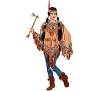Widmann 10368 Indian Costume, Poncho, Theme Party, Carnival, Fancy Dress, Multicoloured, Standard Size