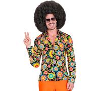Widmann 10456 Power 60s shirt, Colorful Flowers, XXL