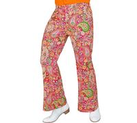 Widmann 10482 60s, flower power, hippie Pants, Paisley, L-XL