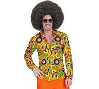Widmann 10563 70s Disco Style Shirt, Multicoloured, XXL