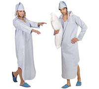Widmann 11011358 65604 Sleep Walker Costume, Striped, Blue-White, XL