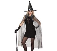 Widmann 11011788 Adult Witch Costume, Black, Standard Size