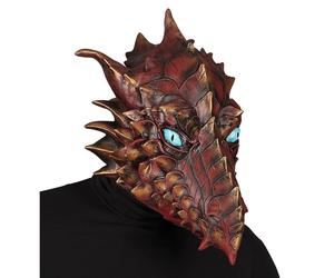 Widmann 11012534 Dragon Full Head Mask, Unisex - Adult, Brown, One Size