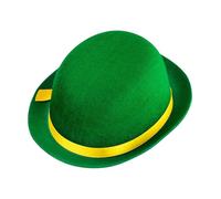 WIDMANN 16804 - Felt Bowler Hat, Unisex Adult, Clown, Circus, Carnival, Theme Parties, One Size, Green Color