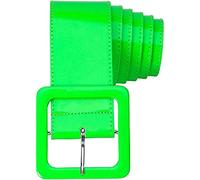 Widmann 17397 Adult Vinyl Belt, Ladies, Neon Green, One Size