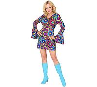 Widmann The 70s Groovy Style - Blue Bubbles (Dress) (XS) Blue