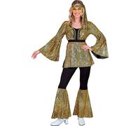 widmann 21863 Costume The 70s Disco Style Golden Waves L