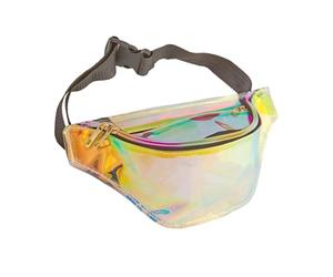 Widmann 29361 - Holographic Belt Bag, 80s, Retro, Accessory, Costume, Carnival, Theme Party