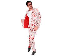 Widmann 30723 Bloody Suit, White with Blood Stains, Horror Costume, Halloween Fancy Dress, Multicoloured, L