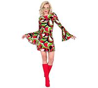 Widmann 48751 70s Dress-Groovy Style-S, Multicoloured