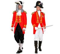 Widmann 49034 Red Guard Uniform, for Men, Parade Frack, Jacket, Coat, Circus Director, Costume, Carnival, Theme Party, Multicoloured, XL