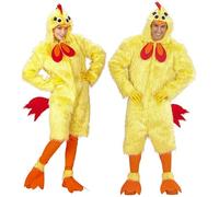 Widmann 11011314 Halloween Adult Chicken Costume, Yellow, Standard Size