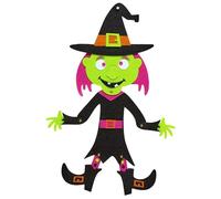Widmann 51944 51944 Witch, Approx. 53 cm, Decoration, Wall Decoration, Hanging Decoration, Halloween, Theme Party, Multi-Colour, One Size