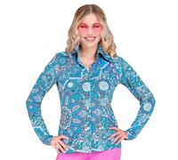 Widmann - 60s Blouse for Women, Hippie, Reggae, Flower Power, Disco Fever, Schlagermove