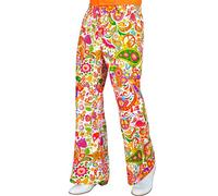 Widmann - 60s Men's Hippie Reggae Flower Power Disco Fever Schlagermove Trousers
